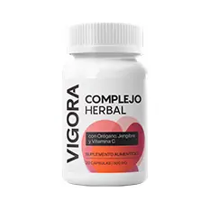Envase de VIGORA, 60 cápsulas