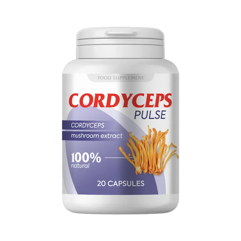 Cordyceps pulse csomagolása, 20 kapszula